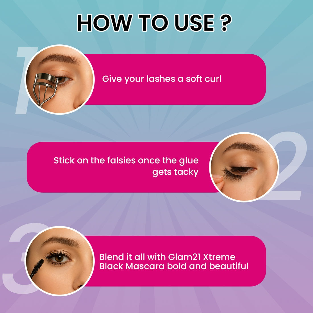 Glam21 Double Drama + Eyelashes