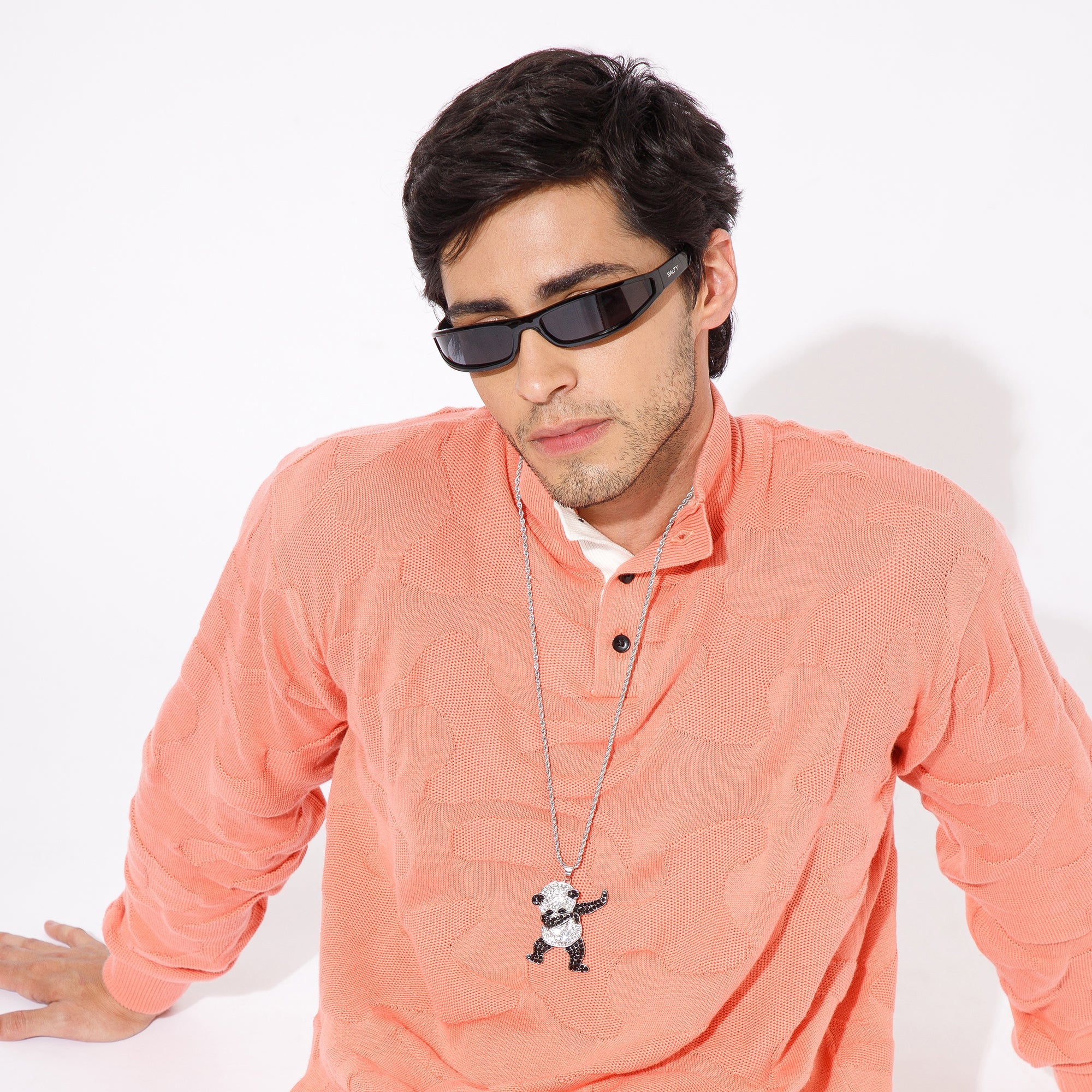 Salty Savage Panda Chain and Sunglasses Set