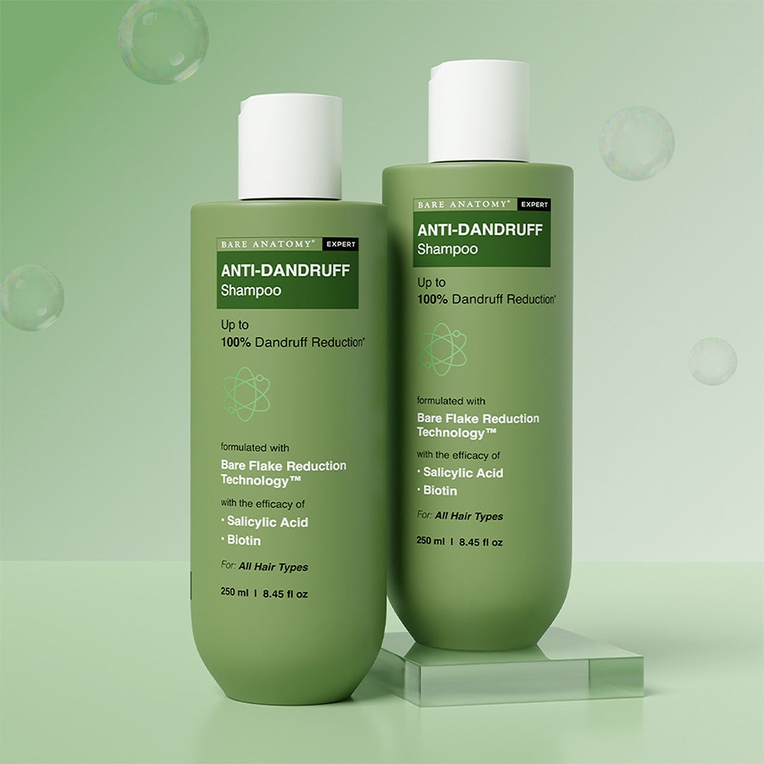 Bare Anatomy Anti Dandruff Shampoo with Salicylic Acid & Biotin - Pack of 2