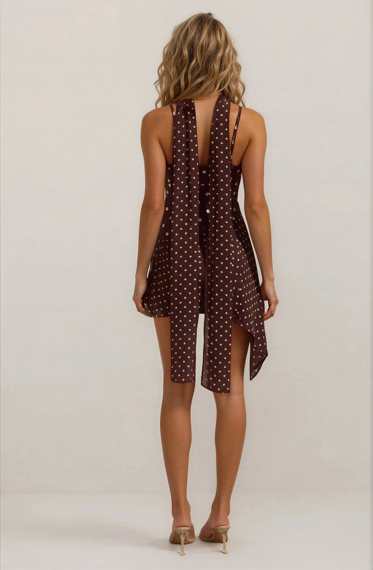 Mywishbag Scoop Neck Mini Dress - Mesh
