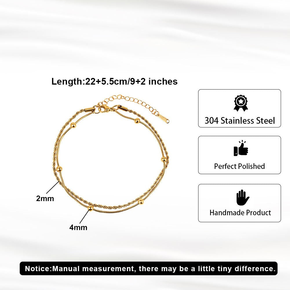 Salty Golden Whisper Anklet