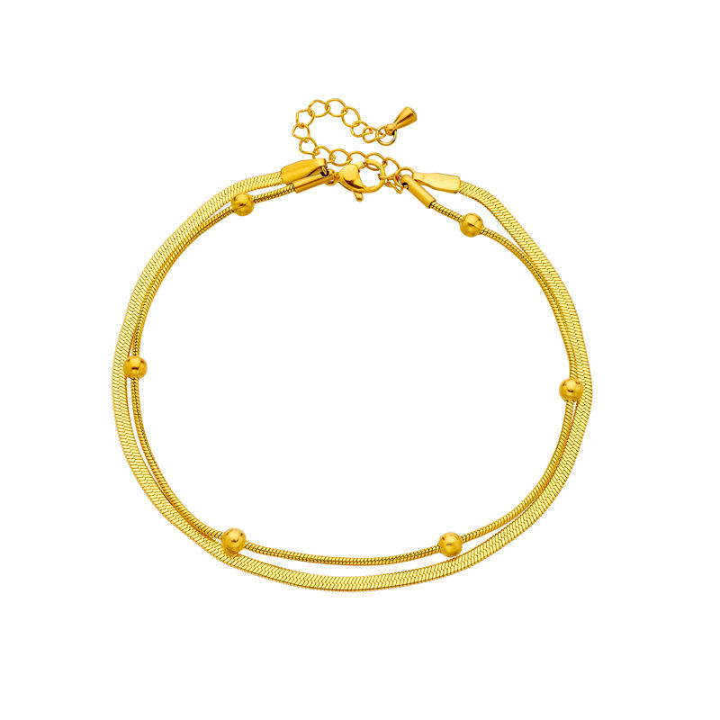 Salty Golden Orbit Anklet