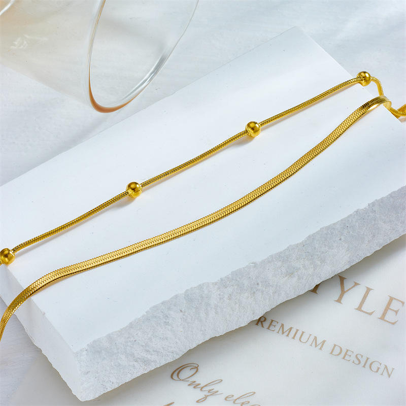 Salty Golden Orbit Anklet