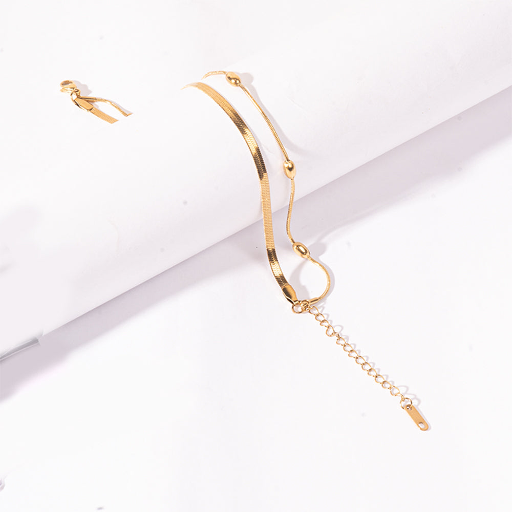 Salty Golden Orbit Anklet