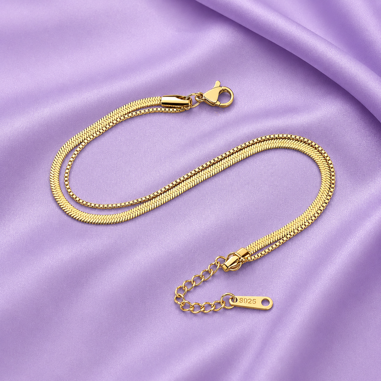 Salty Luxe Layer Anklet