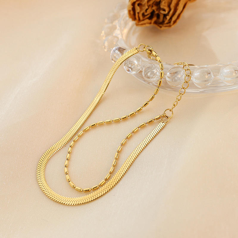 Salty Golden Duo Layer Anklet