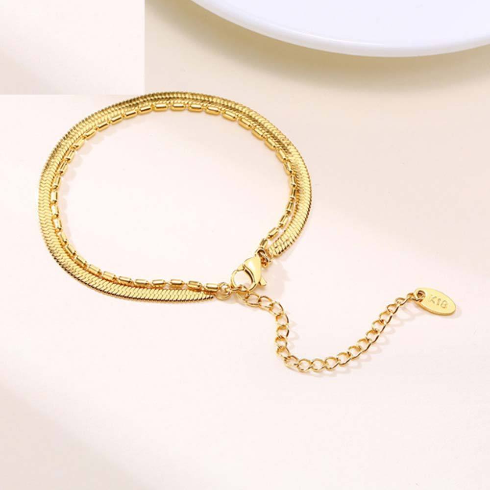 Salty Golden Duo Layer Anklet