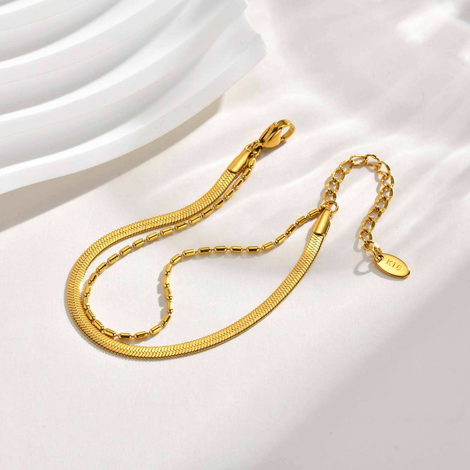 Salty Golden Duo Layer Anklet