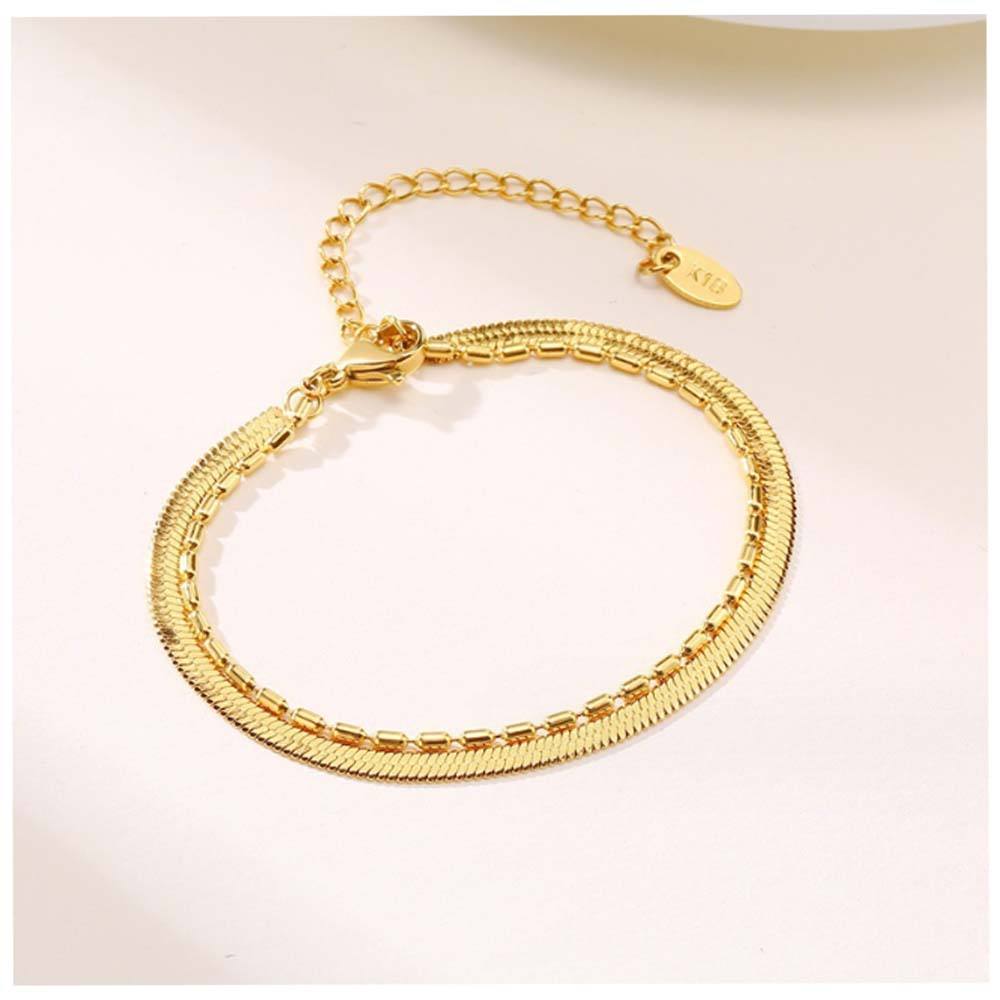 Salty Golden Duo Layer Anklet