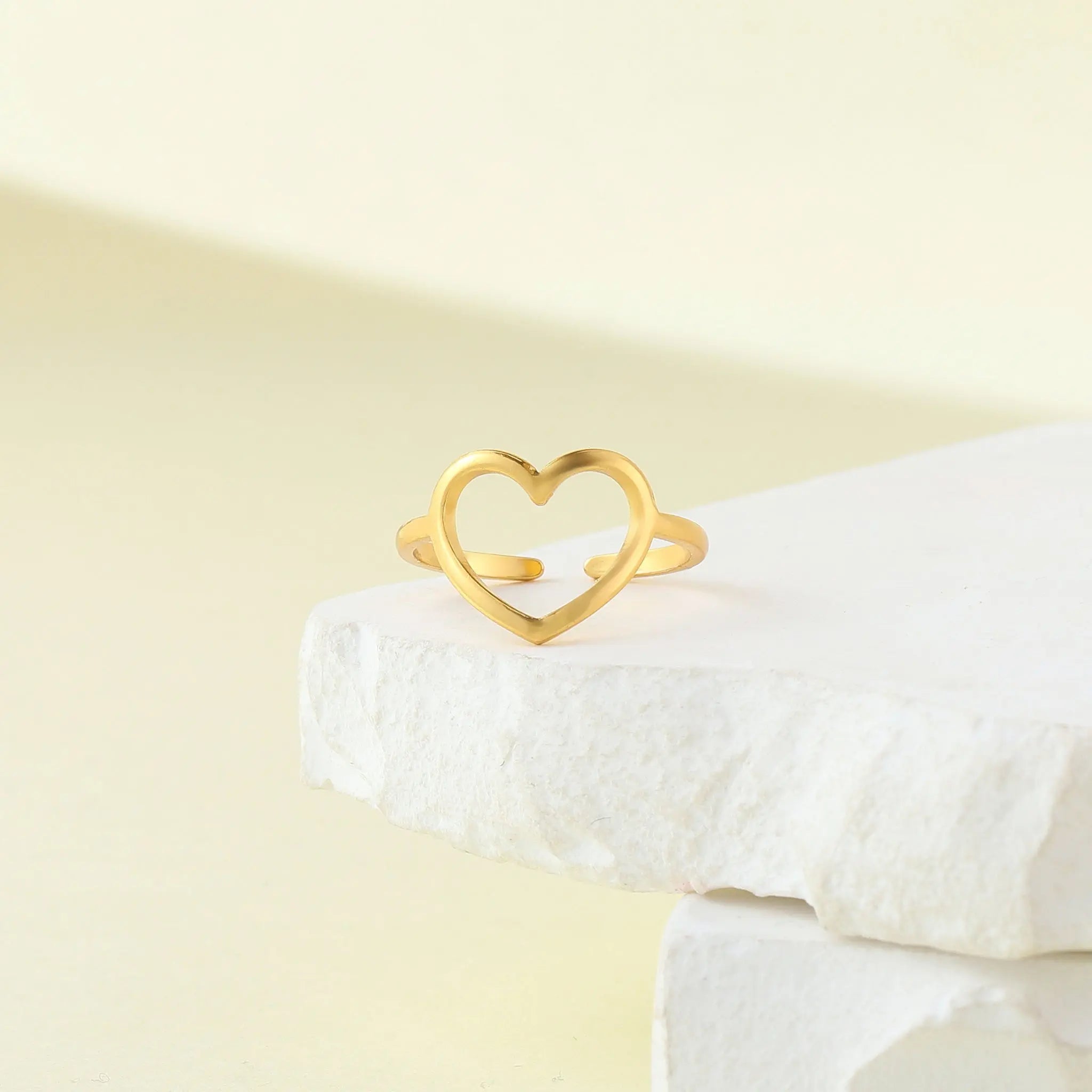 Salty Adjustable Open Heart Ring