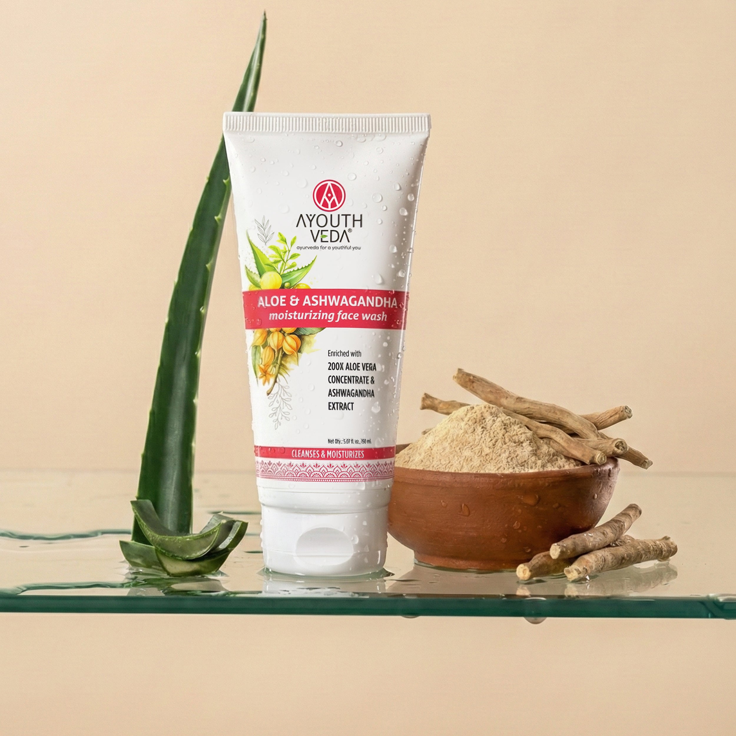 Ayouthveda Aloe & Ashwagandha Moisturizing Face Wash