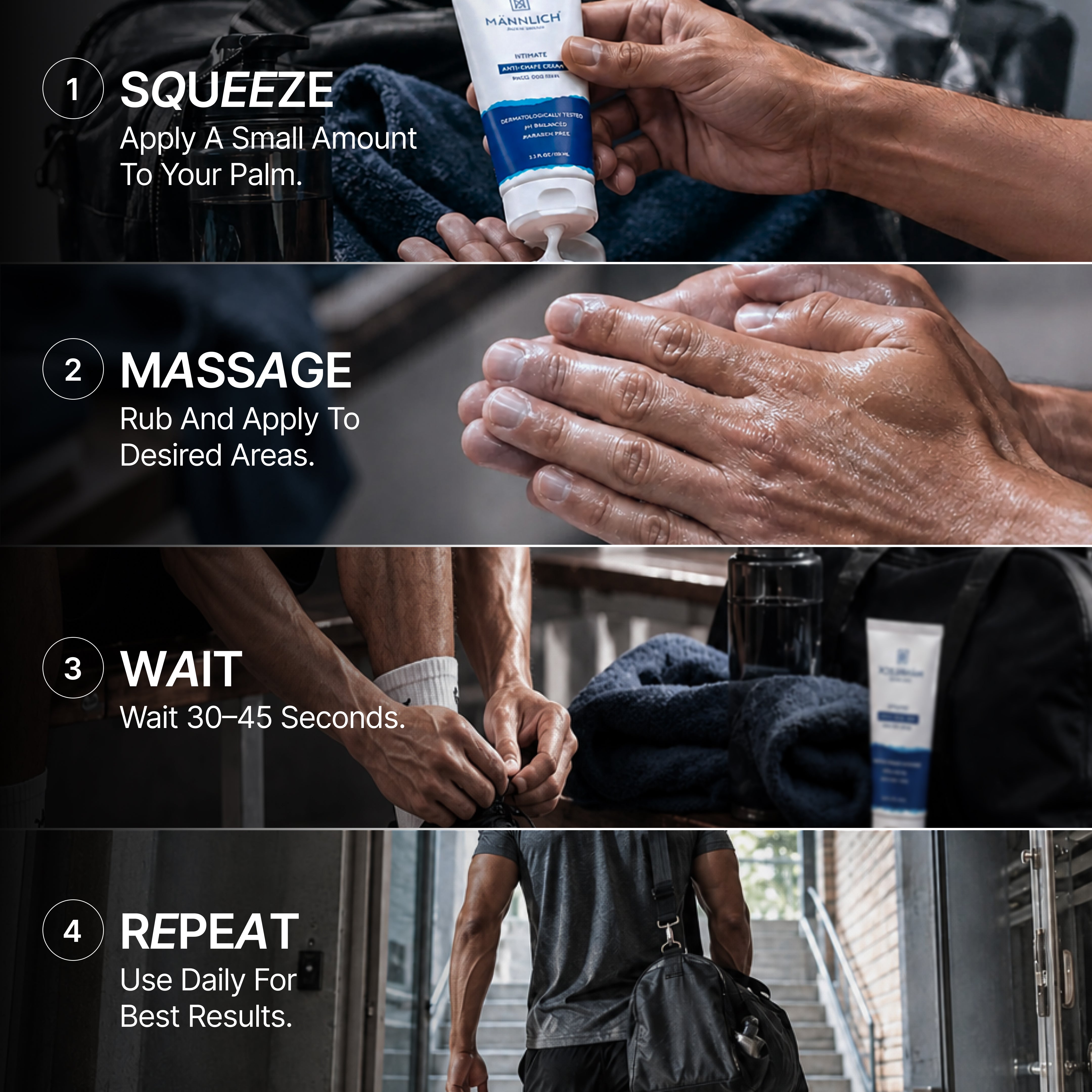 Mannlich Anti Chafing Cream & Intimate Foaming Wash