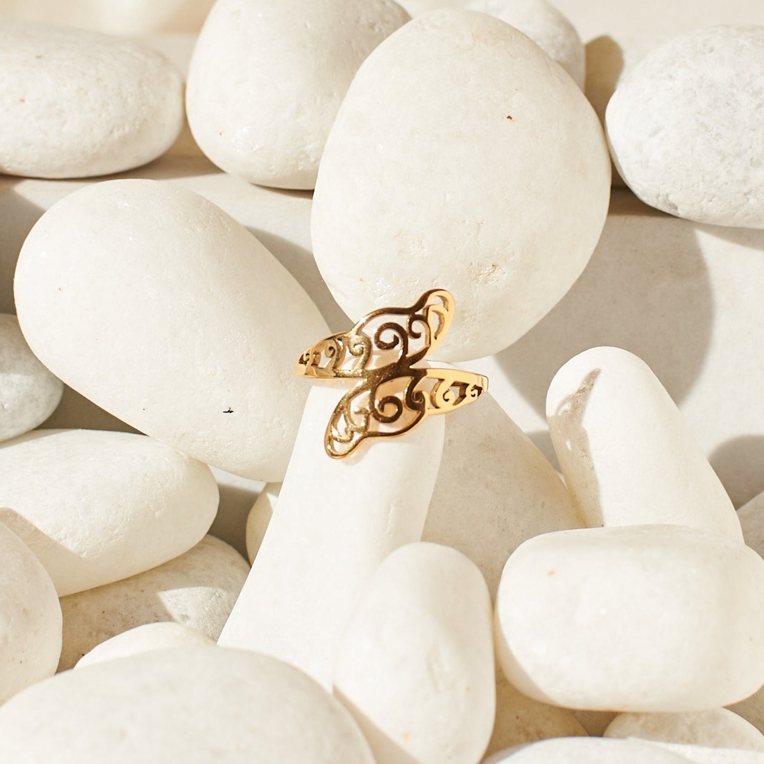 Salty Antique Winged Ring