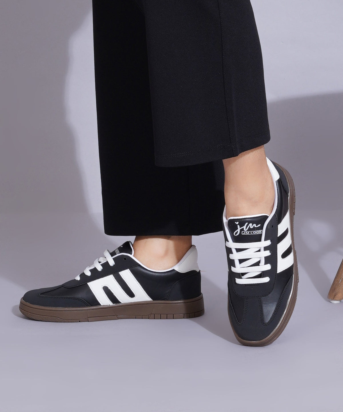 JM Looks Casual Sneakers for Women, Trendy Lace-Up Shoes with Premium Finish