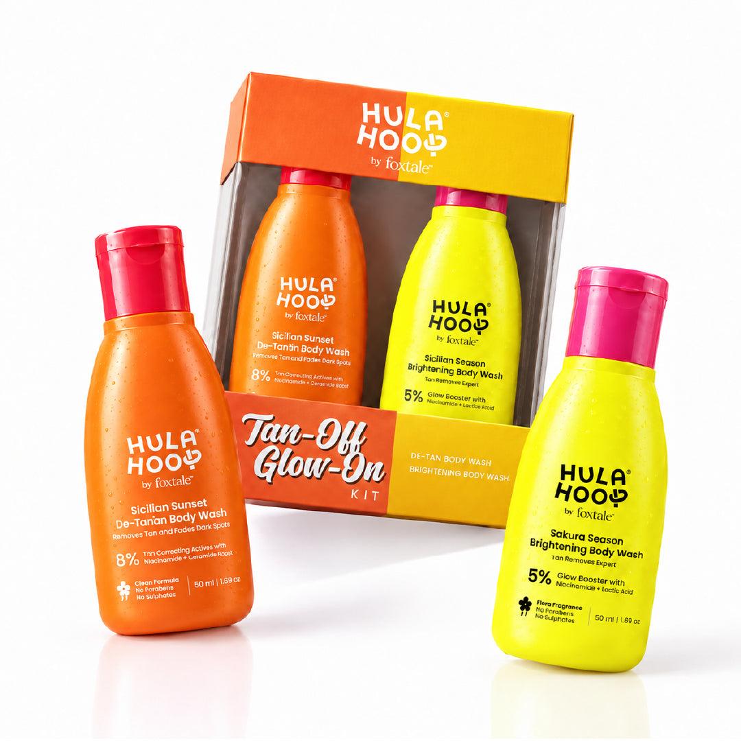 Foxtale Hula Hoop De-tan & Brighten Body Wash Mini Kit