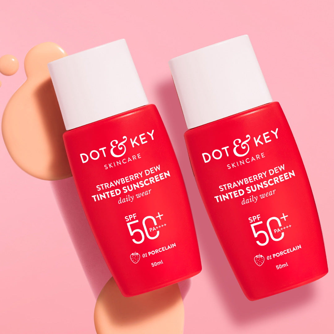 Dot & Key SPF 50+ Tinted Sunscreen Porcelain- Pack of 2 - 100ml