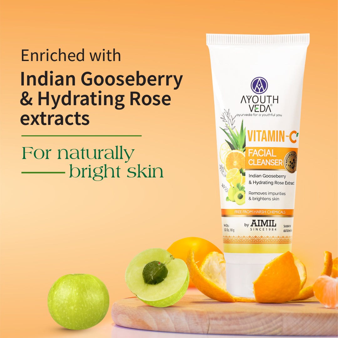 Ayouthveda Vitamin-C Facial Cleanser (100g)
