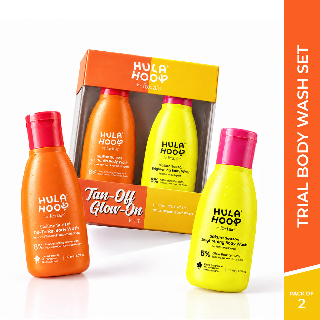 Foxtale Hula Hoop De-tan & Brighten Body Wash Mini Kit