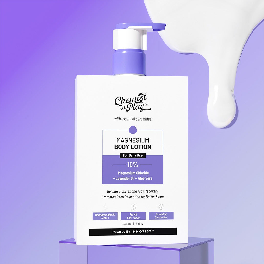 Chemist at Play 10% Magnesium Body Lotion with Lavender Oil & Aloe Vera - 236 ml
