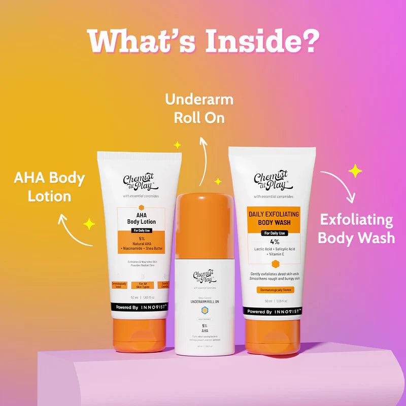 Chemist at Play 3-Step Body Exfoliating Kit