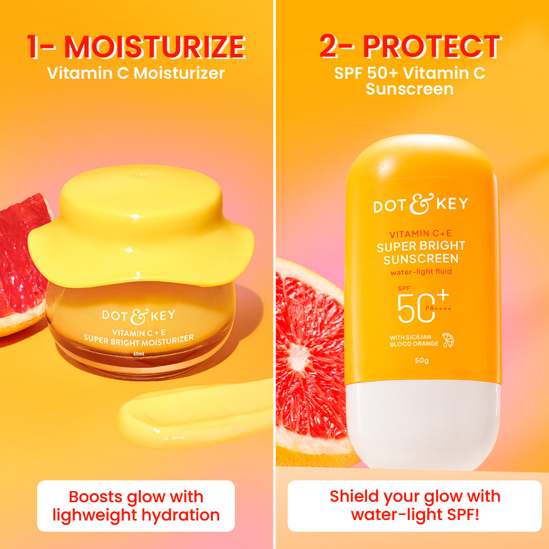 Dot & Key Glow+ Protect Vitamin C Duo - 60ml+50g