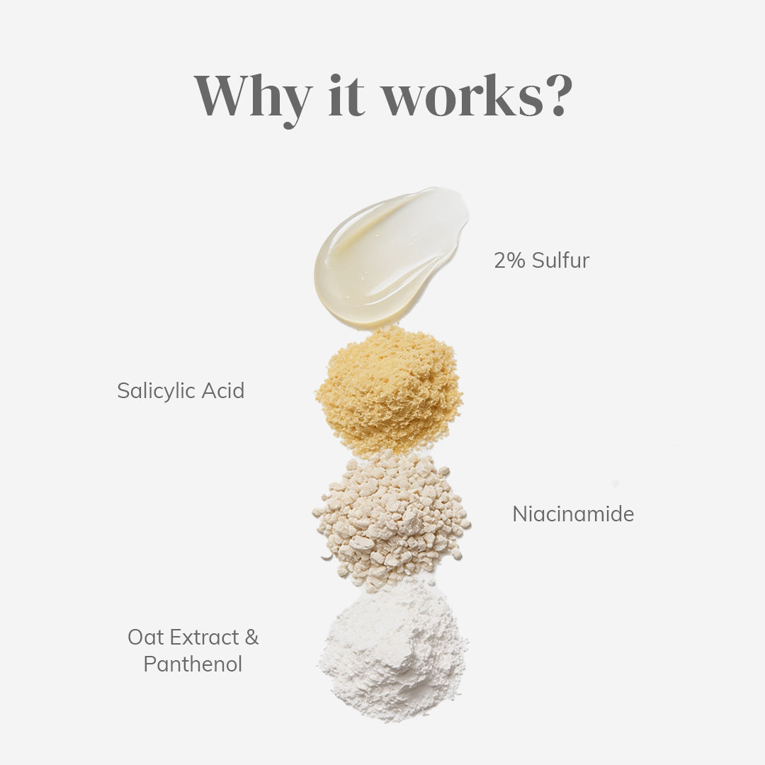 ClayCo Acne Face Wash with 2% Sulfur & Salicylic Acid - 50g