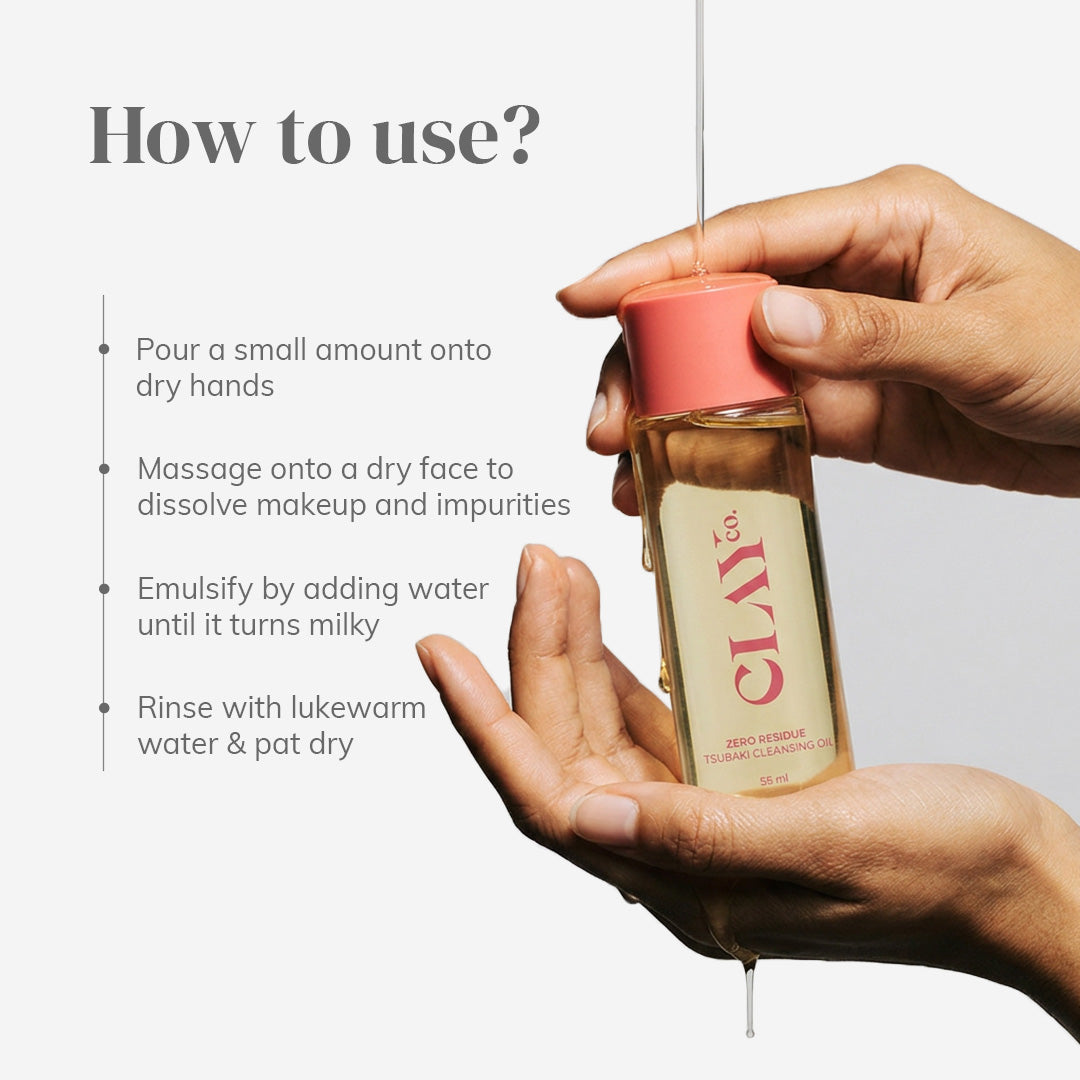 ClayCo Zero-residue Tsubaki Cleansing Oil - 55ml