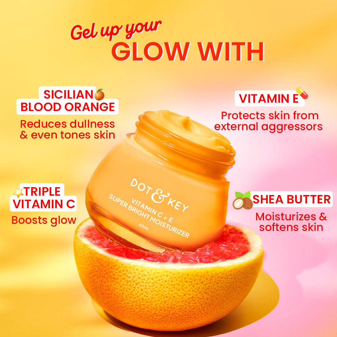 Dot & Key Vitamin C + E Moisturizer, Pack of 2 - 120ml