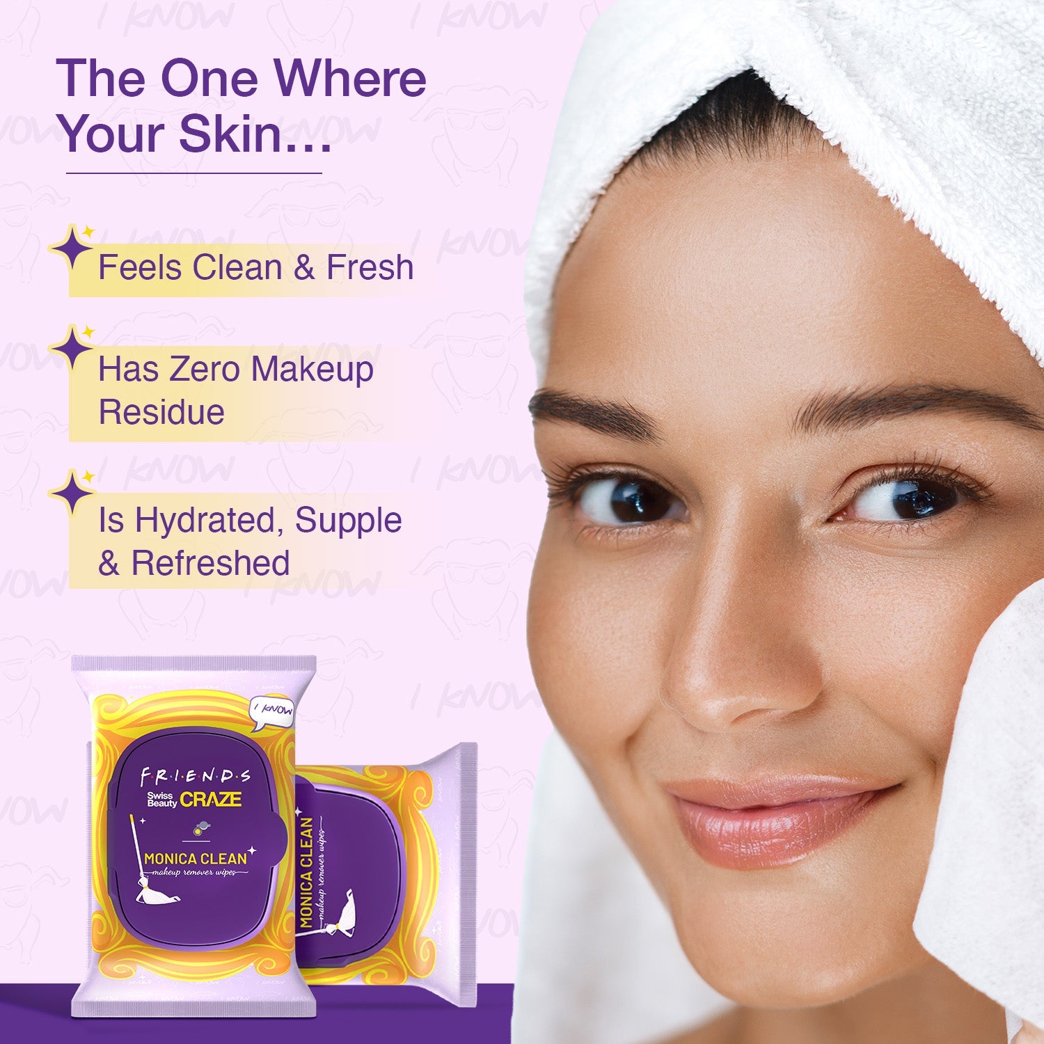 Swiss Beauty CRAZE Monica Clean Makeup Remover Wipes