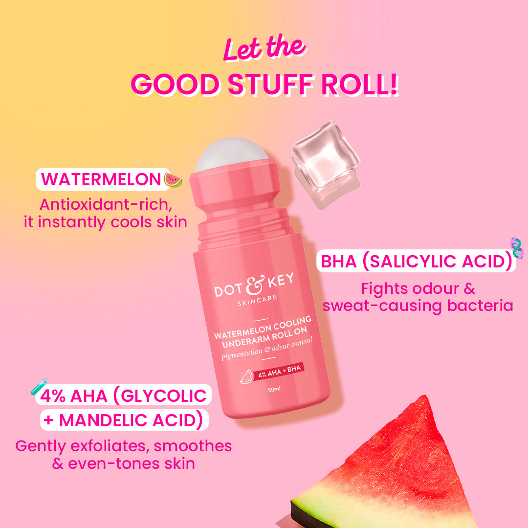 Dot & Key Watermelon Cooling Underarm Roll On - 50ml