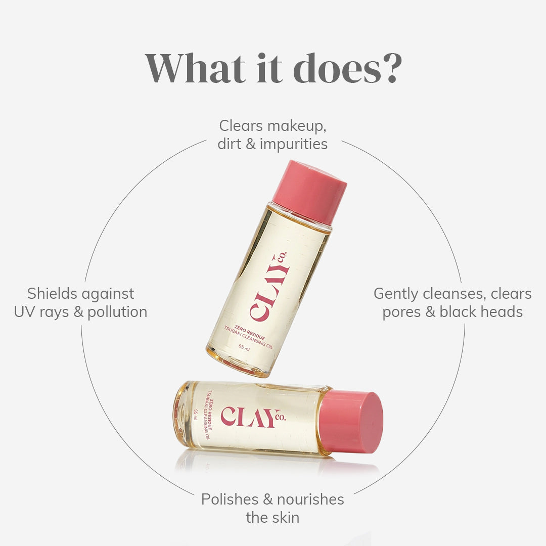 ClayCo Zero-residue Tsubaki Cleansing Oil - 55ml