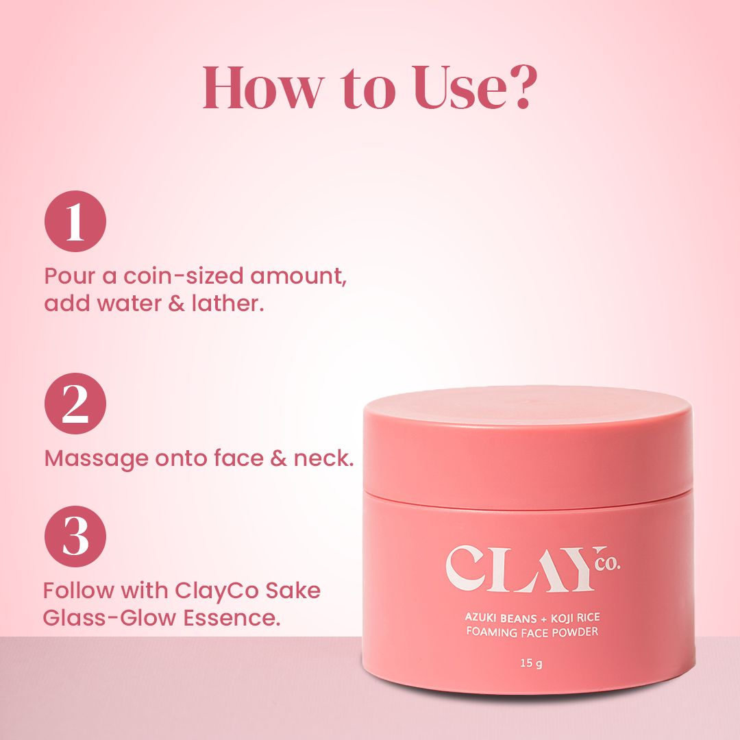ClayCo Azuki Beans & Koji Rice Foaming Enzyme Powder - 15g