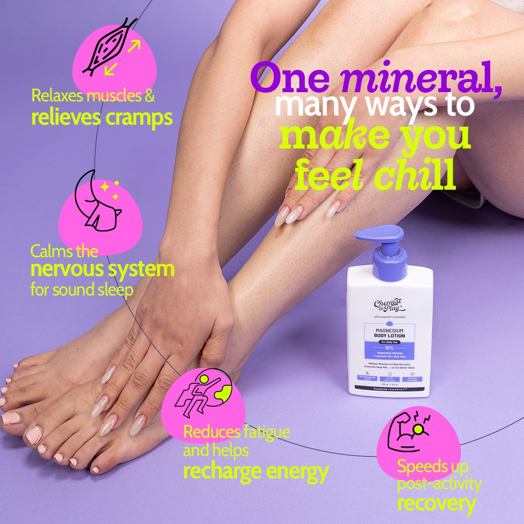 Chemist at Play 10% Magnesium Body Lotion with Lavender Oil & Aloe Vera - 236 ml