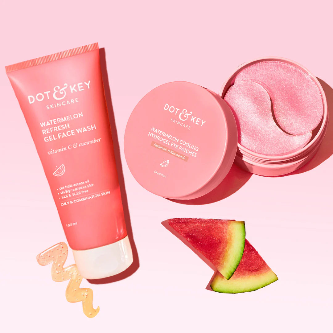 Dot & Key Watermelon Face Wash + Cooling Eye Patches