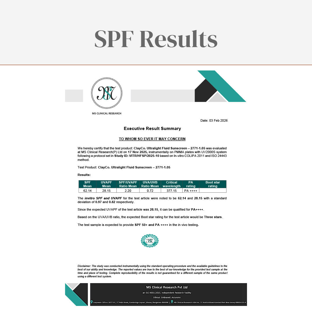 ClayCo Ultralight Fluid Sunscreen SPF 50+ PA++++ - 50 ml