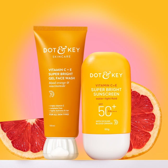 Dot & Key Vitamin C Face Wash + Vitamin C Sunscreen