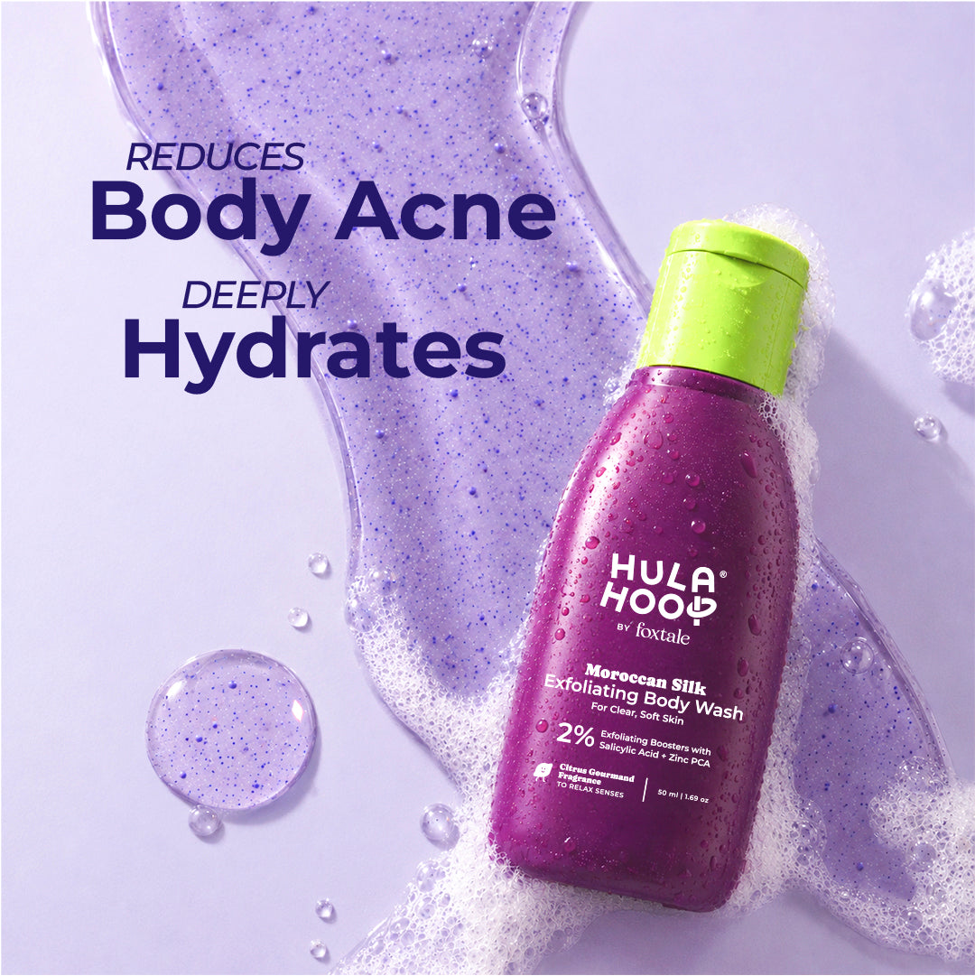 Foxtale Hula Hoop Exfoliate & De-Tan Body Wash Mini Kit