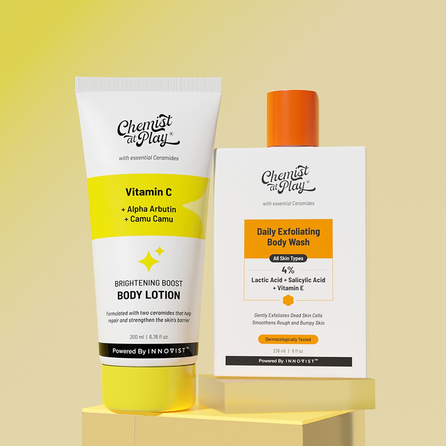 Chemist At Play Body Wash + Brightening Lotion - 200ml