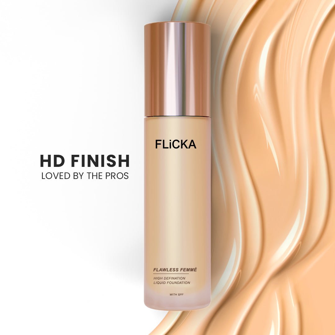 Flicka Cosmetics 01Fair - Flawless Femme Hd Liquid Foundation