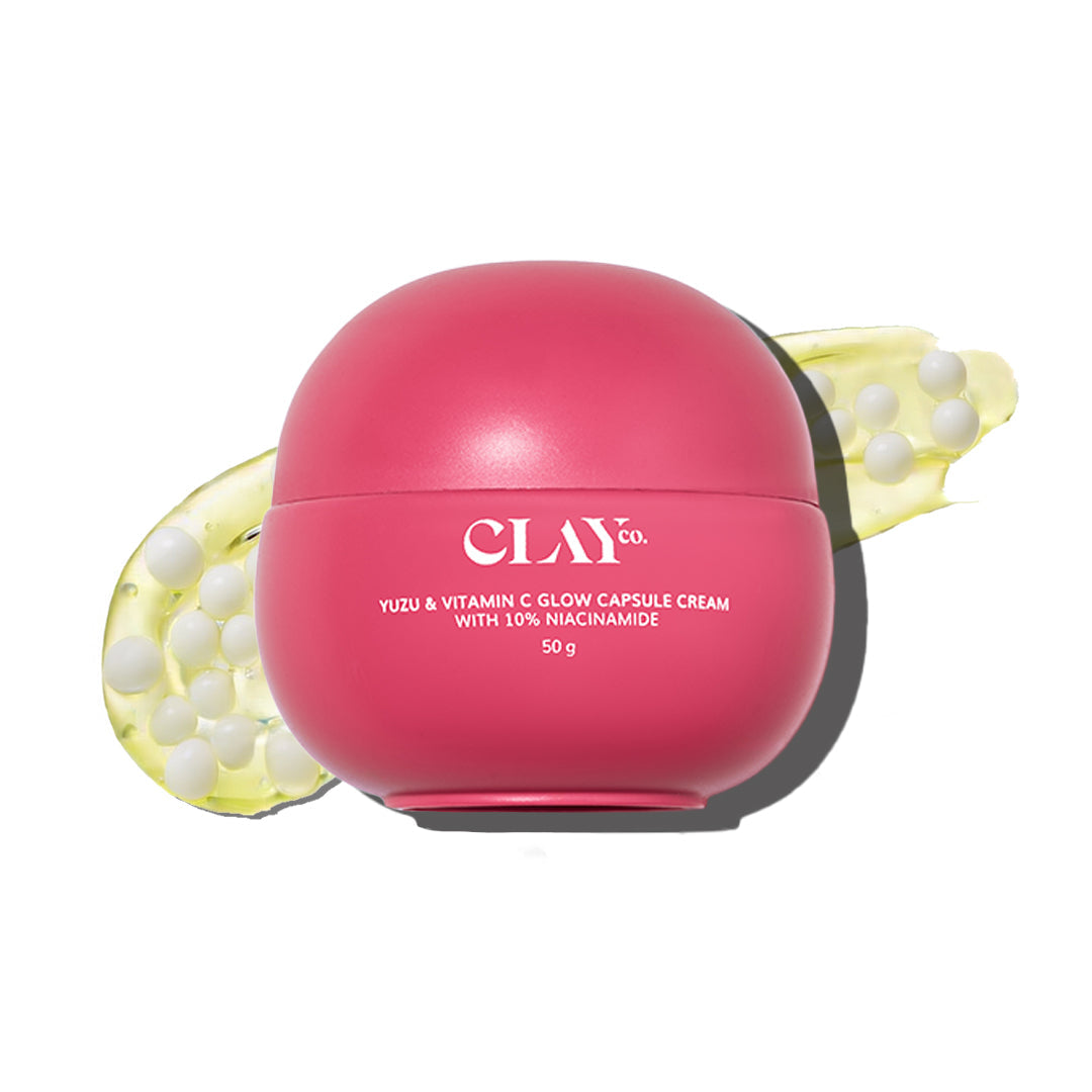 ClayCo Yuzu & Vitamin C Glow Capsule Cream with 10% Niacinamide - 50g