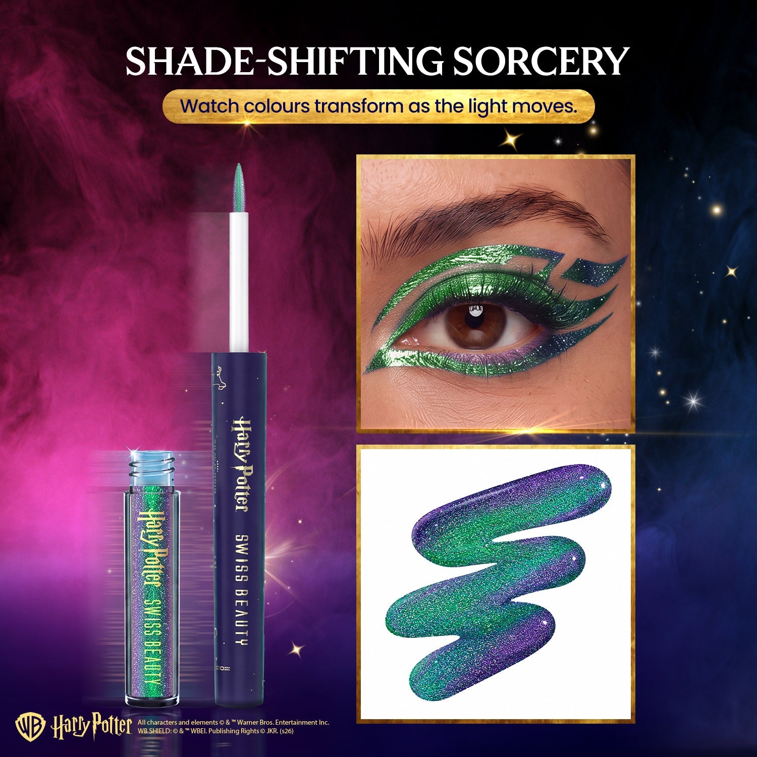 Swiss Beauty Herbology Green - Classy Multichrome Eyeliner - HP