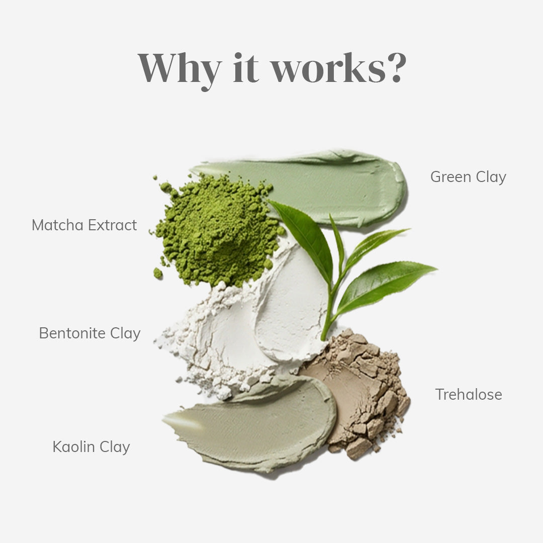 Clayco Detoxifying Matcha Clay Mask - 50g