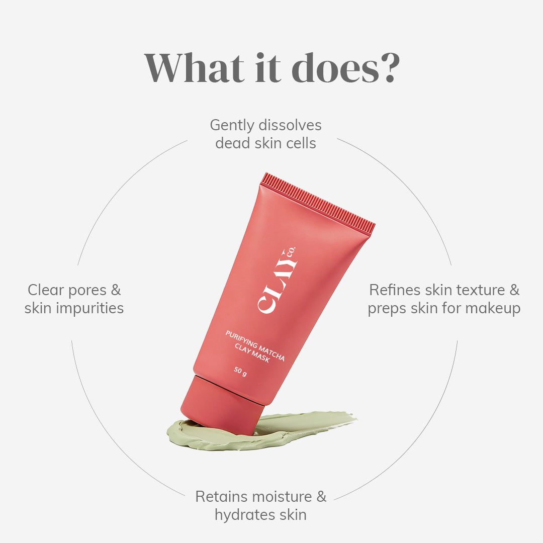 Clayco Detoxifying Matcha Clay Mask - 50g