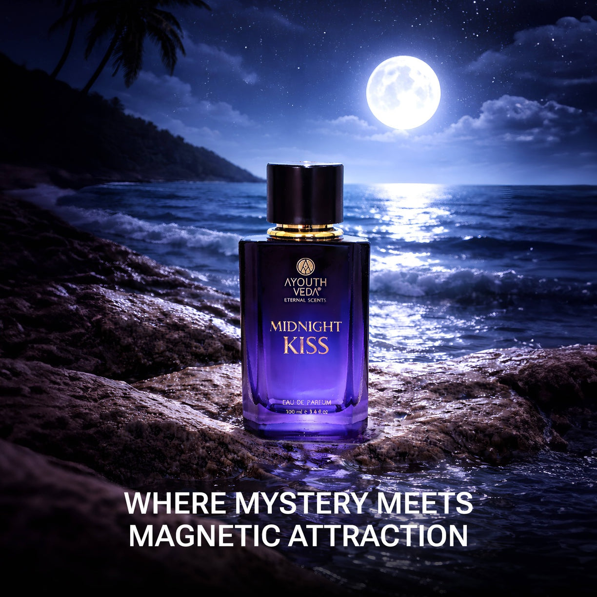 Ayouthveda Midnight Kiss Eau De Parfum – Long Lasting Luxury Perfume (100ml)