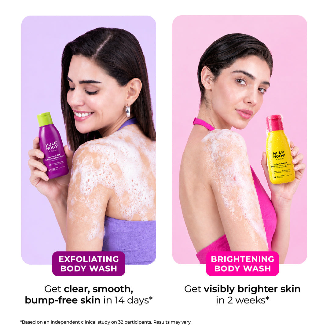 Foxtale Hula Hoop Exfoliate & Brighten Body Wash Mini Kit