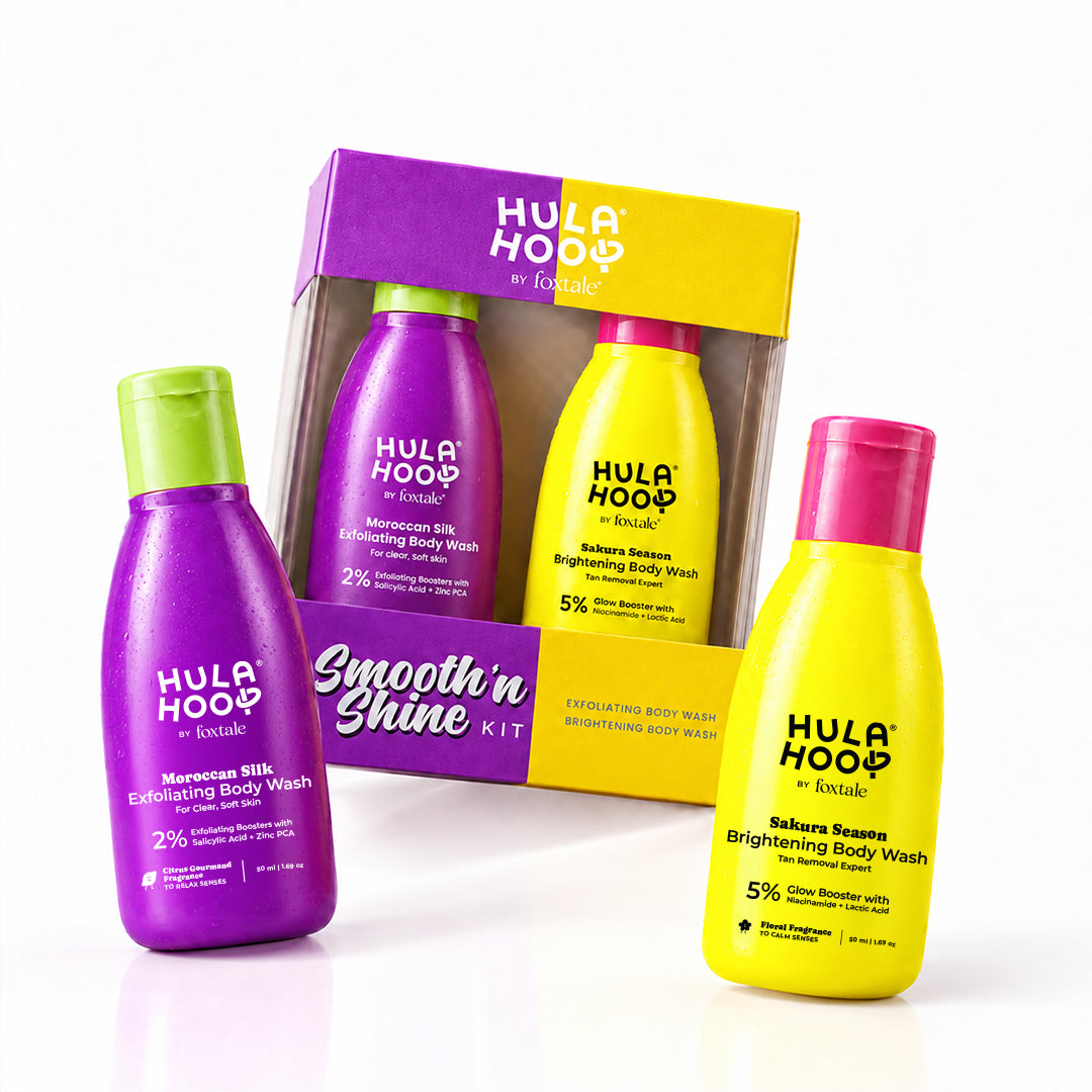 Foxtale Hula Hoop Exfoliate & Brighten Body Wash Mini Kit