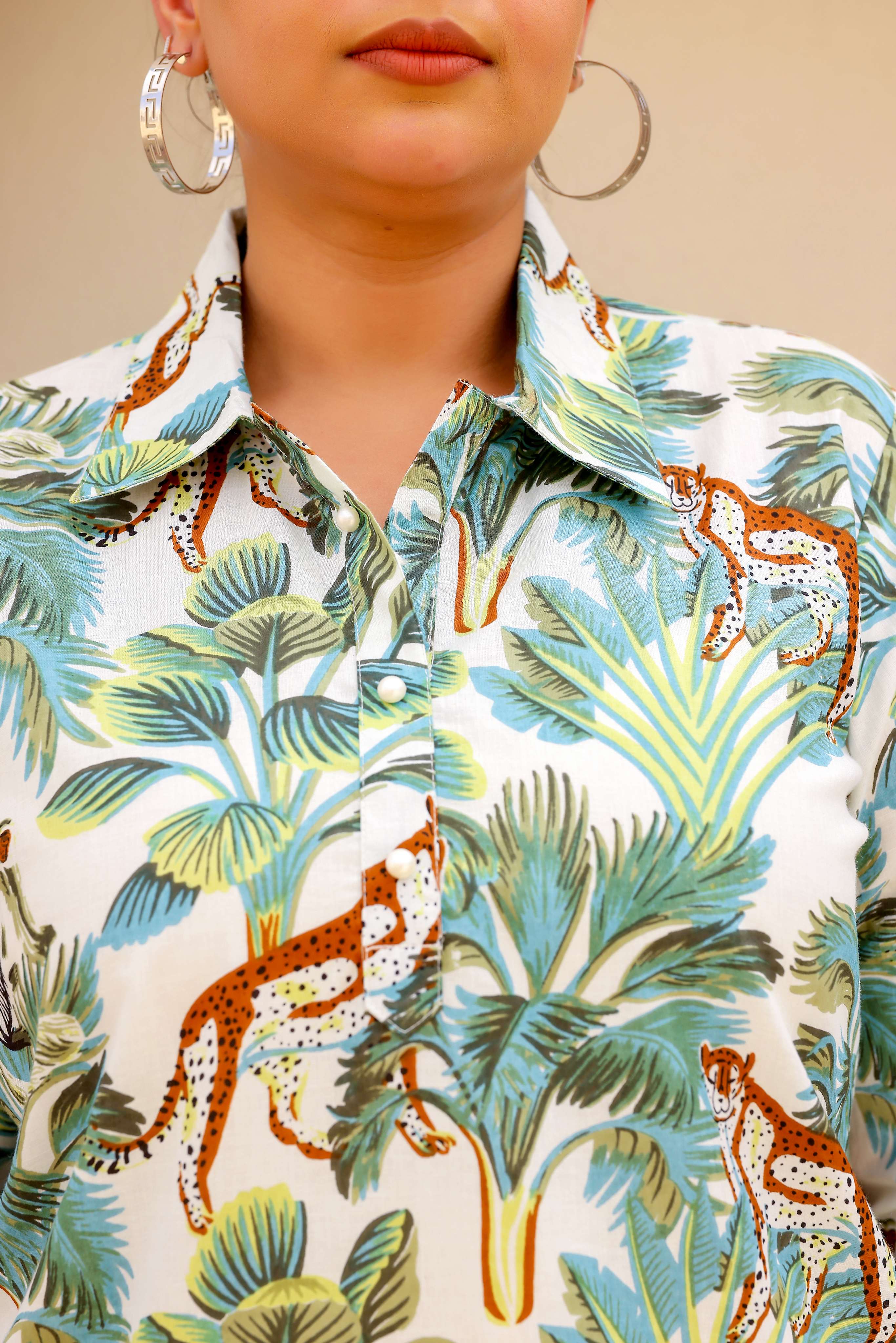 Label Flavia Jungle Safari Plus Size Kurti – Exotic, Chic & Effortlessly Stylish