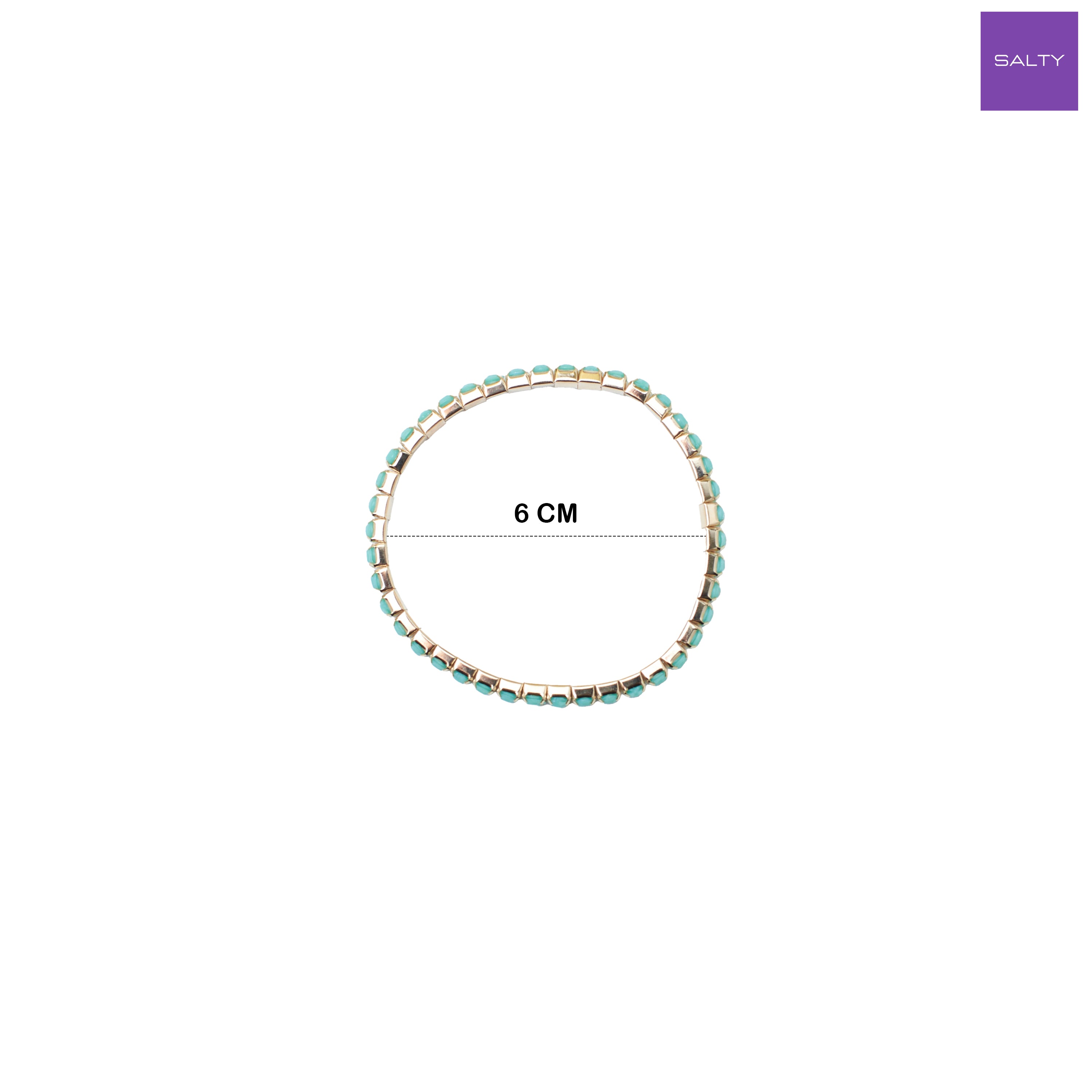 Salty Set of 4 Seaglass Stretchable Band