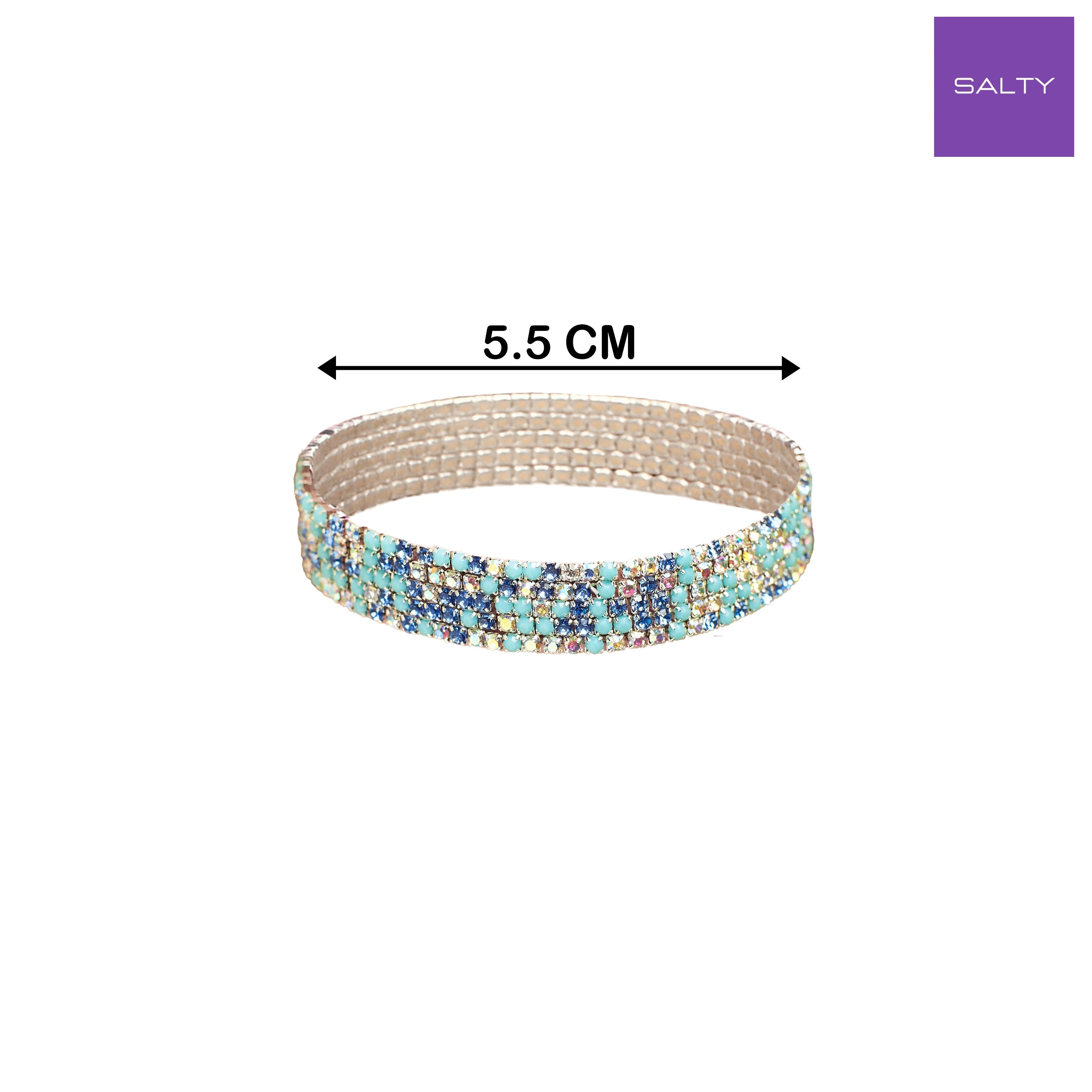 Salty Cerulean Sky Stretchable Bands (Set of 5)