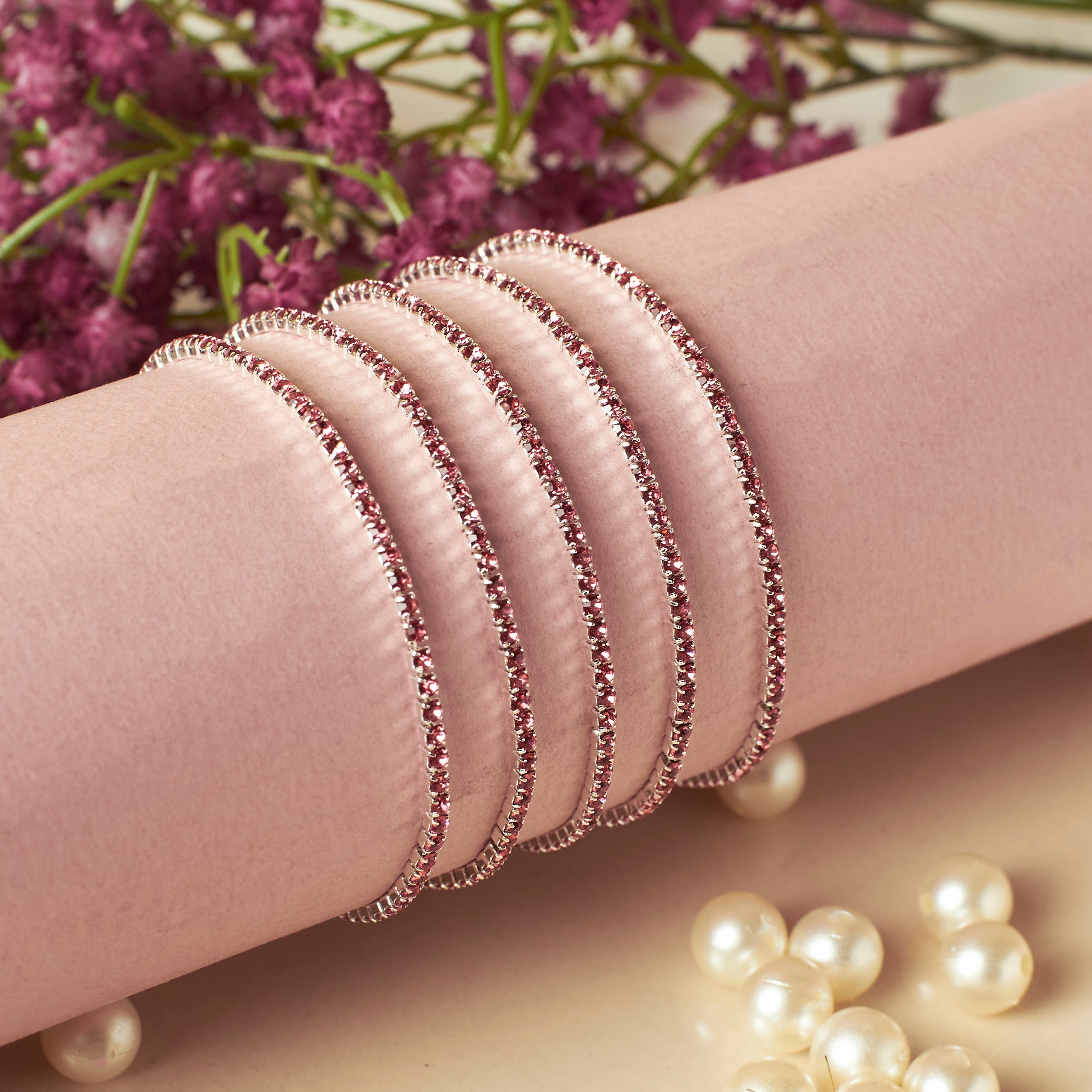 Salty Rich Mulberry Stretchable Bands (Set of 5)